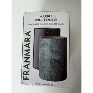 Franmara Marble Wine Cooler, Black, Engraved with The Prisoner